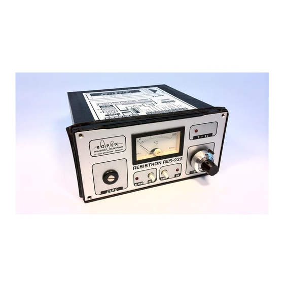 Ropex RESISTRON RES-222 Handbuch