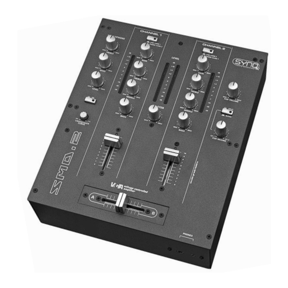 SYNQ AUDIO RESEARCH SMD-2 Bedienungsanleitung