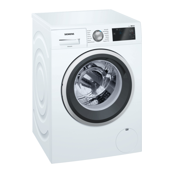 Siemens WM Serie Gebrauchs- Und Aufstellanleitung