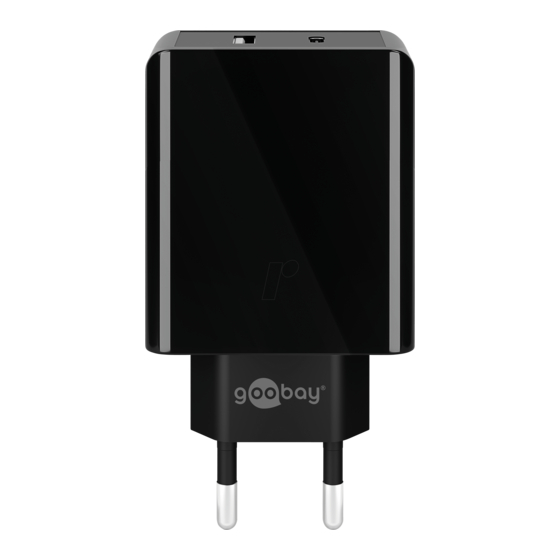 Goobay Dual USB-C Power Delivery 44960 Bedienungsanleitung