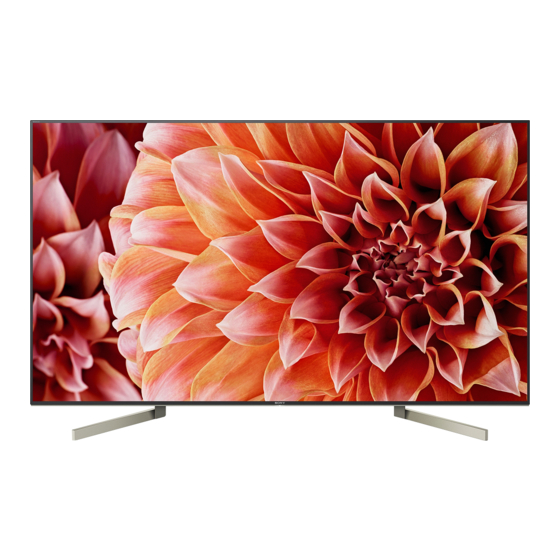 Sony BRAVIA KD-75XF90 Serie Referenz-Anleitung