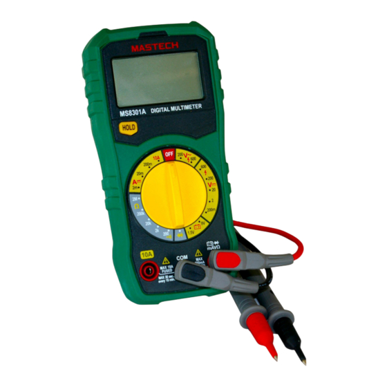 Mastech M8301A Betriebsanleitung