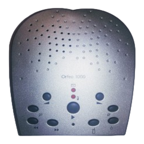 Topcom orfeo 1000 Gebrauchsanweisung