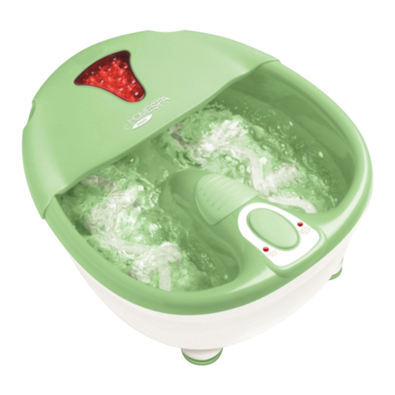 HoMedics HOMESPA Massaging Bubble Action Luxury Foot Spa Bedienungsanleitung