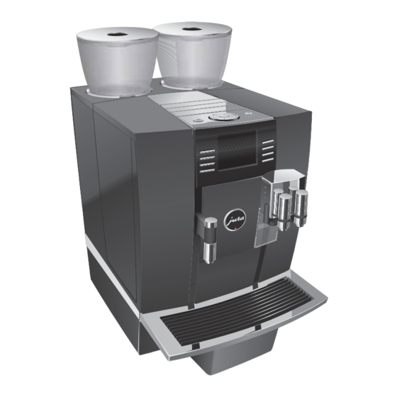 Jura GIGA X8c Professional Technisches Handbuch