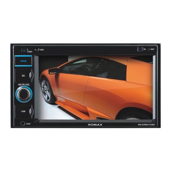 Xomax XM-2VRSU734BT Bedienungsanleitung
