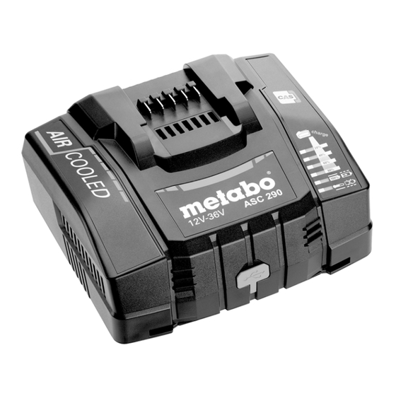 Metabo ASC 290 Originalbetriebsanleitung
