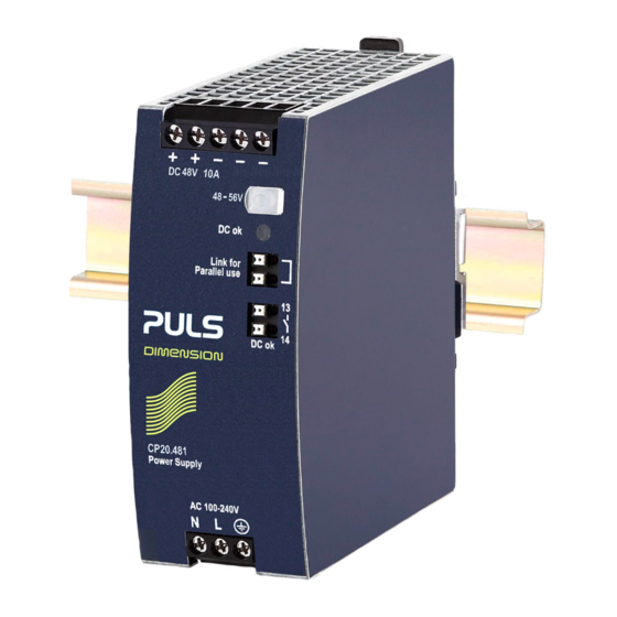 PULS CP20.481 Installationsanleitung
