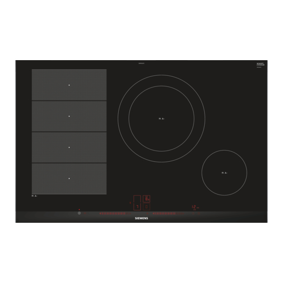 Siemens SCHOTT CERAN iQ700 EX875LEC1E Montageanleitung