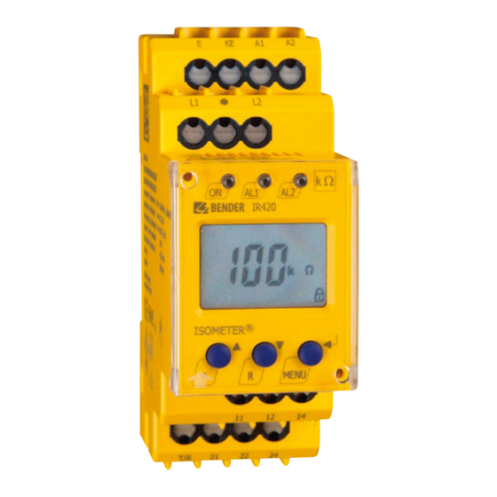 Bender ISOMETER IR420-D6M Handbuch