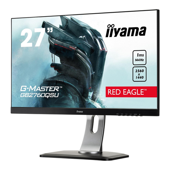 iiyama G-MASTER GB2760QSU Bedienungsanleitung