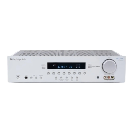 Cambridge Audio azur 540R v3 Bedienungsanleitung