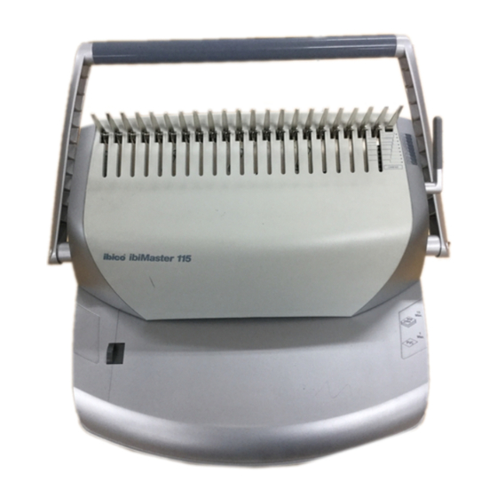 ibico ibiMaster 115 Bedienungsanleitung