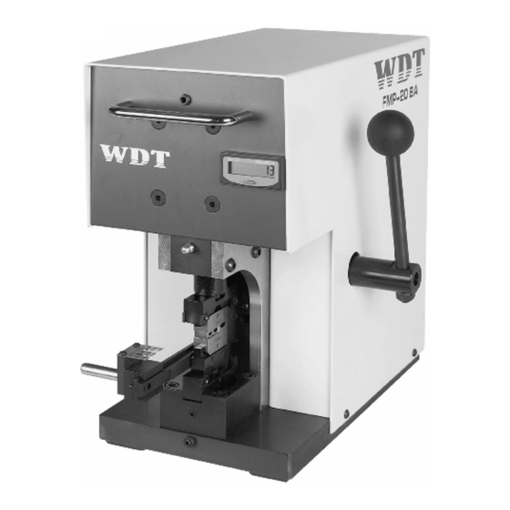 WDT FMP-20 Betriebsanleitung
