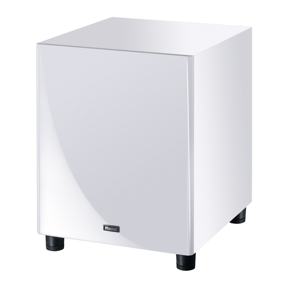 Magnat SIGNATURE SUB 730A Bedienungsanleitung/Garantiekunde
