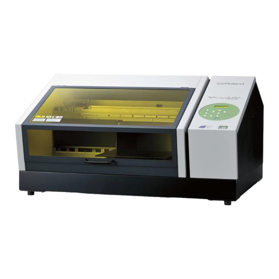 Roland Versa UV LEF-12 Kurzanleitung