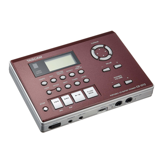 Tascam CD-GT2 Benutzerhandbuch