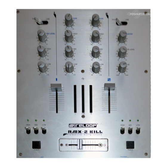 Reloop RMX-2 kill Bedienungsanleitung