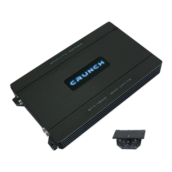 Crunch GTX 2400 Benutzerhandbuch