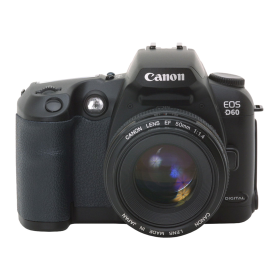 Canon EOS D60 Anleitung