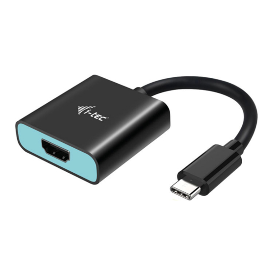 i-tec C31HDMI60HZP Gebrauchsanweisung