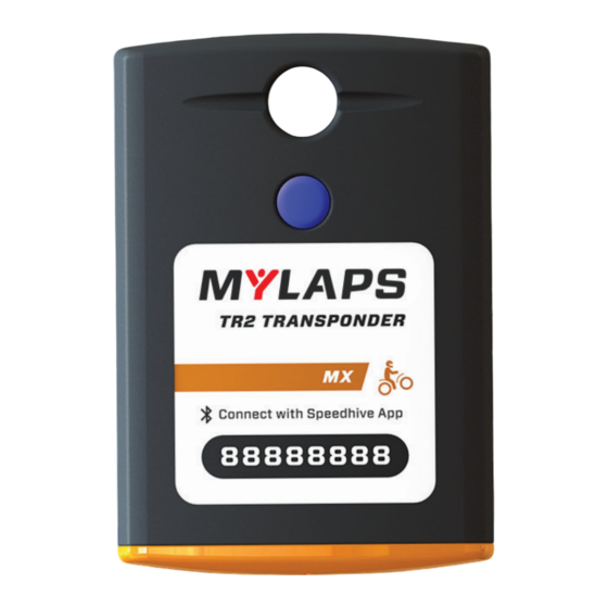 Mylaps TR2 Schnellstartanleitung