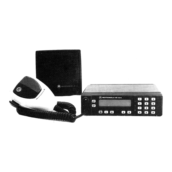 Motorola MC micro MPT 1327 Technische Unterlage