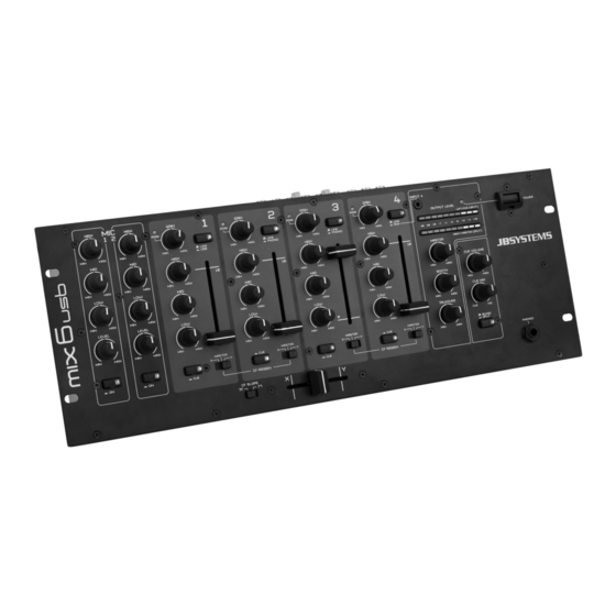 JB Systems mix 6 usb Bedienungsanleitung