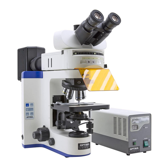OPTIKA MICROSCOPES B-1000FL HBO Handbücher