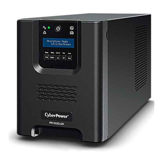 CyberPower PR1000ELCD Bedienungsanleitung