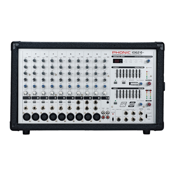 Phonic POWERPOD 1062 PLUS Bedienungsanleitung