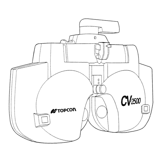 Topcon Compu-Vision CV-2500 Benutzerhandbuch
