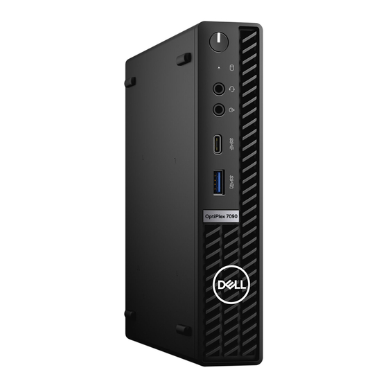Dell OptiPlex 7090 Micro Form Factor Einrichtung Und Technische Daten