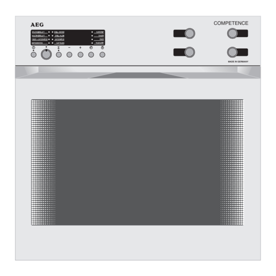 AEG COMPETENCE E 8340 Benutzerinformation
