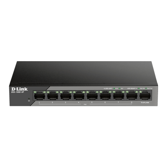 D-Link DSS-100E-9P Installationsanleitung