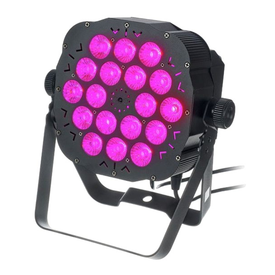 thomann Stairville Tri Flat PAR Profile
18x3W RGB Bedienungsanleitung