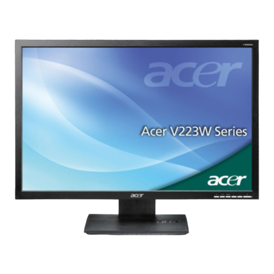 Acer B223WL Kurzanleitung