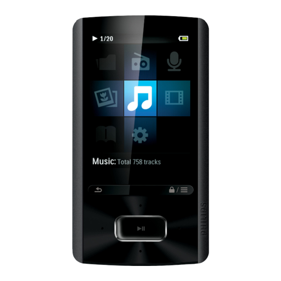 Philips GoGEAR SA4ARA 08 Benutzerhandbuch