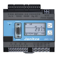 Janitza UMG 104 Betriebsanleitung