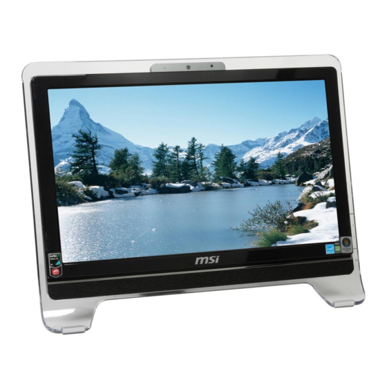 MSI Wind Top AE2010 Bedienungsanleitung