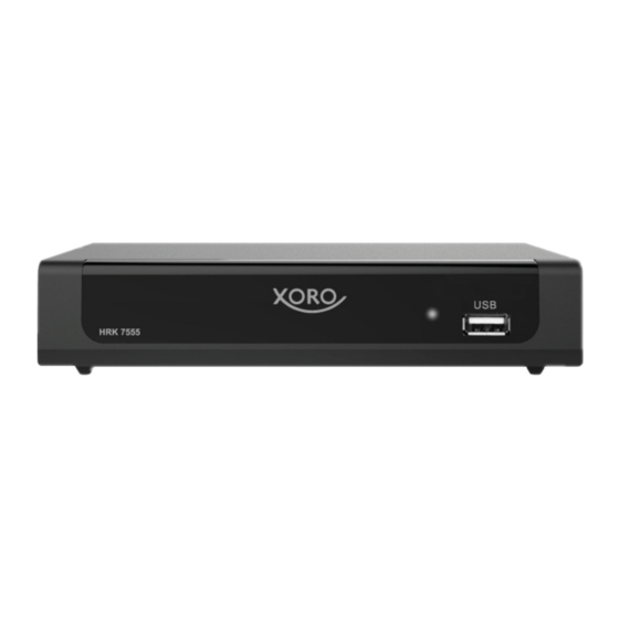 Xoro HRK 7555 Handbücher