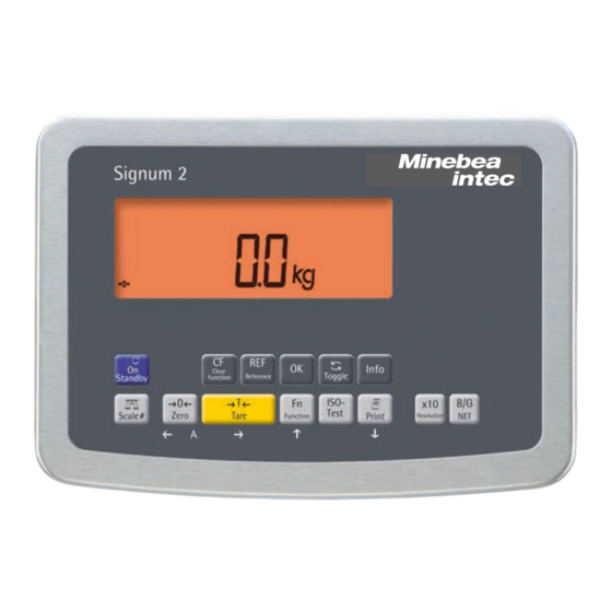 Minebea Intec Signum Installationsanleitung