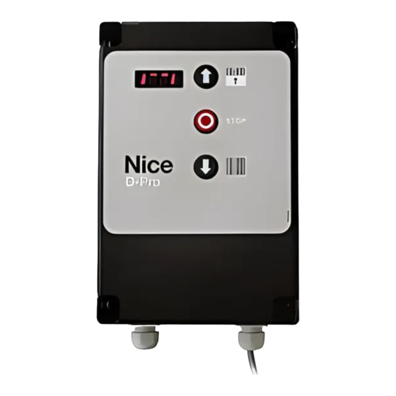 Nice D-PRO AUTOMATIC NDCC1000 Anleitung, Installation
