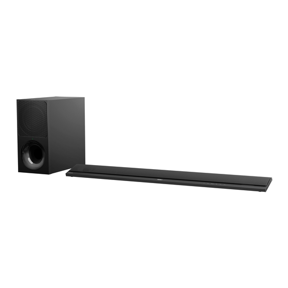 Sony HT-CT800 Bedienungsanleitung