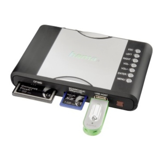 Hama Photo Player HDTV 1080i Benutzerhandbuch