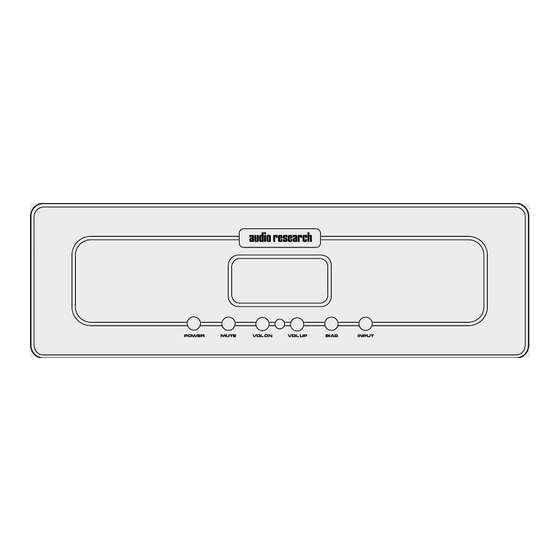 Audio Research Reference VSi75 Bedienungsanleitung
