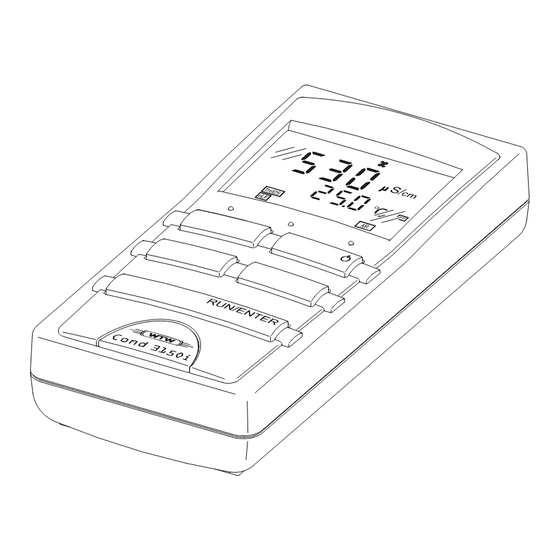 wtw Cond 3150i Bedienungsanleitung