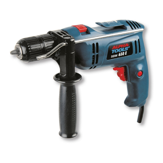 Alpha tools SBM 650E Gebrauchsanweisung