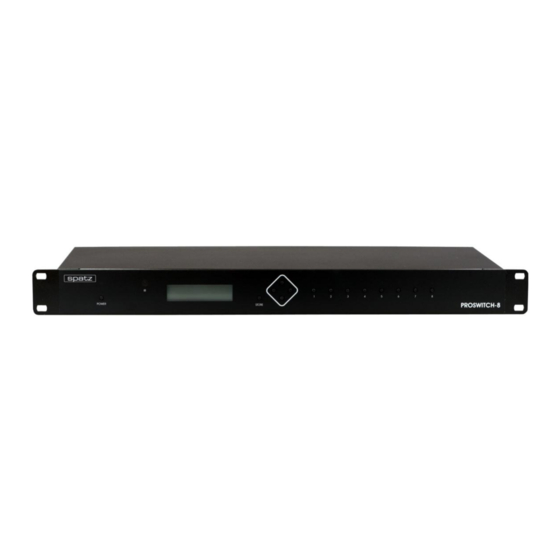Spatz PROSWITCH-8 Bedienungsanleitung