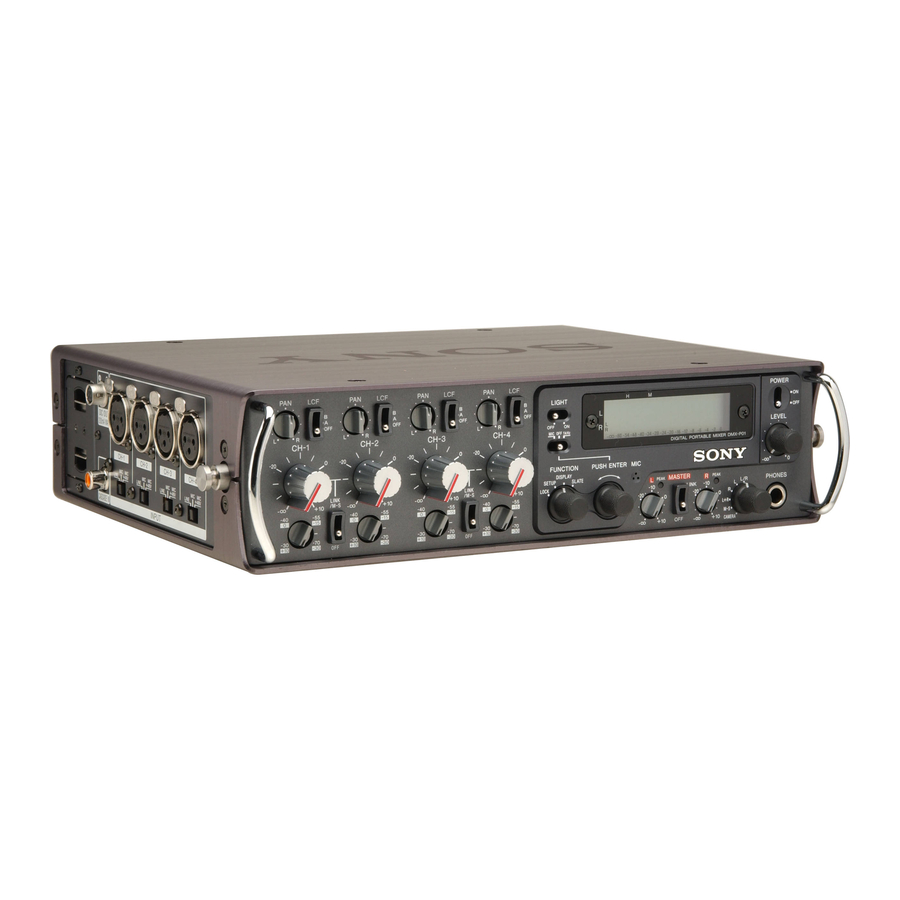 Sony DMX-P01 Bedienungsanleitung